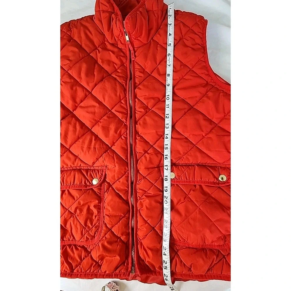 Workshop Republic Clothing Women's 3X Red Quilted Puffer Vest Full Zip‎ Pockets